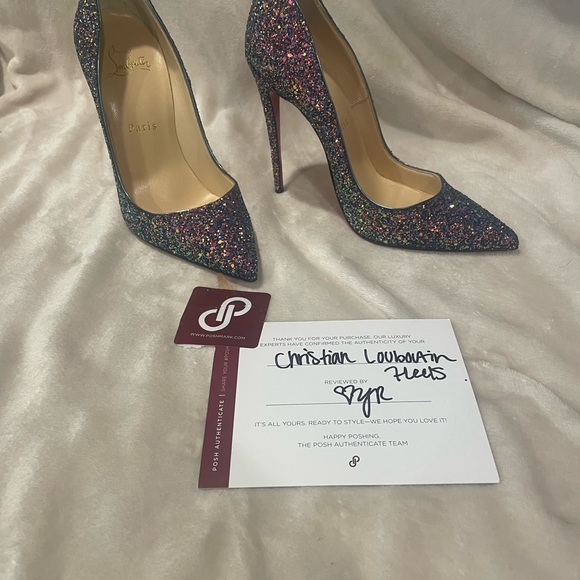 Christian Louboutin so Kate 120 dragonfly China blue size 37 (7US) - Picture 2 of 6